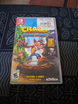 Nintendo switch Crash bandicoot n.sane trilogy pre-owned