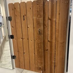 Wooden gate door