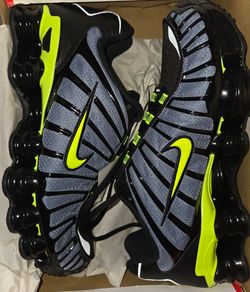 Nike Shox TL Shoes Thunderstorm Black Volt CI7692-400 Men's Size 10.5