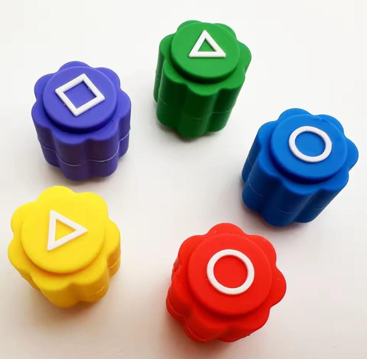 Korean Folk Game Sets Dice Party Game Props Square Circle Triangle Family Stone Catching Game Props Gonggi Jack Set For Kids Toy