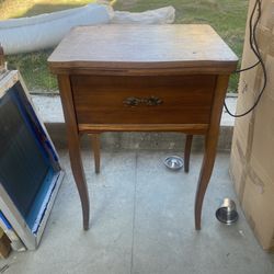Vintage Seeing Machine Wooden Table 