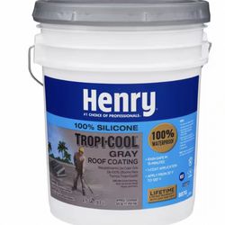 887G Tropi-Cool Gray 100% Silicone Reflective Roof Coating 4.75 gal