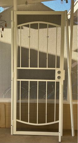 Security door with screen