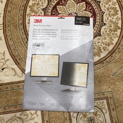 3M Black Privacy Filter PF170C4B Display Screen 17”  