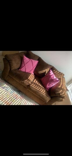 Brown Loveseat