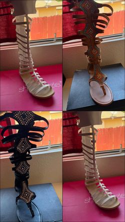 Women knee high sandles