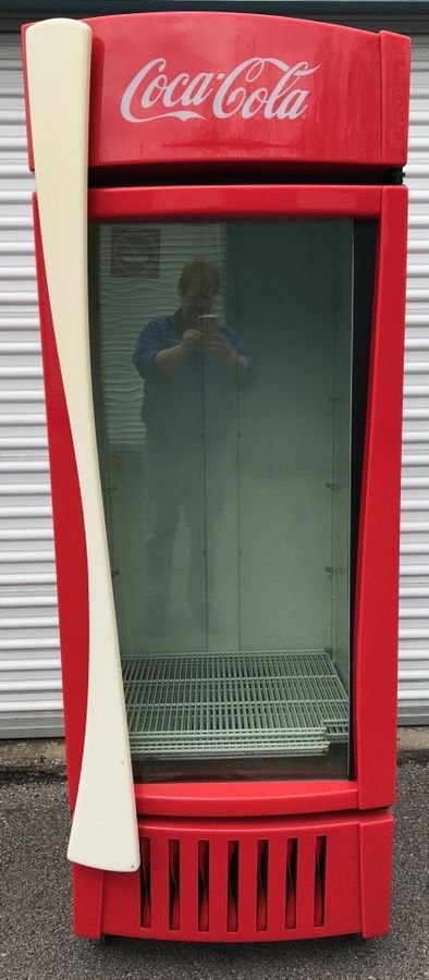 2- True GDM-26 Coca Cola Retro single door glass door commercial restaurant cooler refrigerator