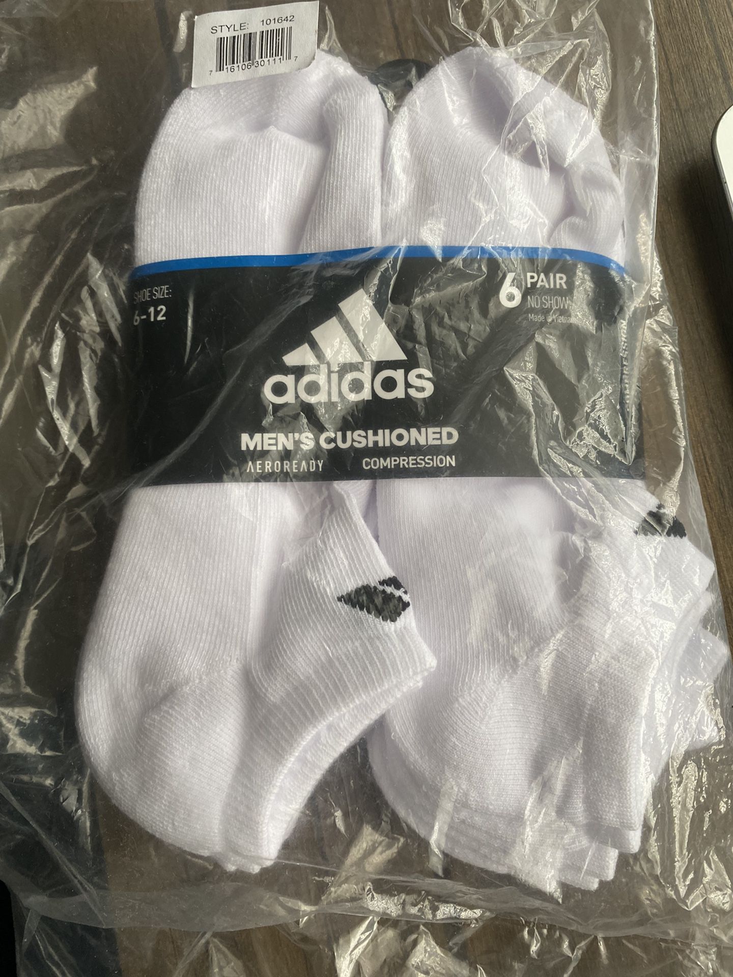 Adidas Men’s Cushioned Compression Socks Size 6-12