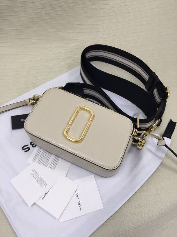 Marc Jacobs The Snapshot Crossbody Bag Cloud White Multi