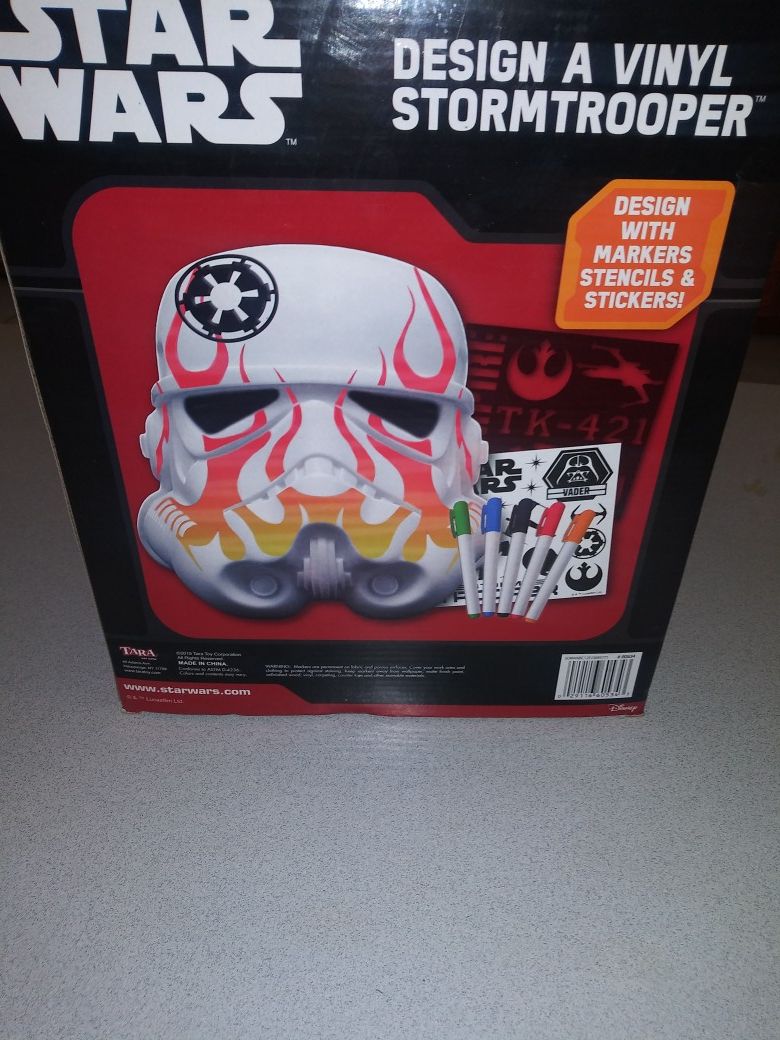 STAR WARS DESIGN A VINYL STORMTROOPER NEW SEALED IN BOX