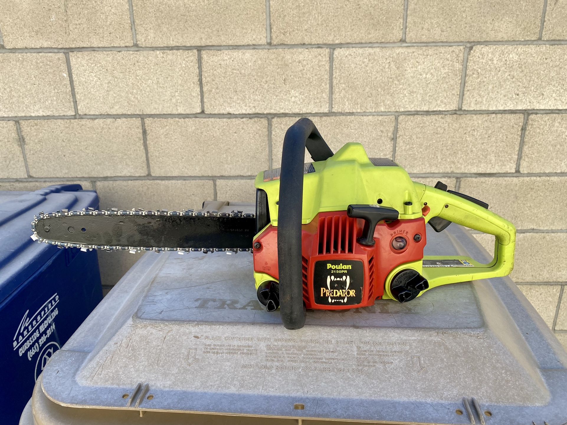 Poulan predator chainsaw outlet