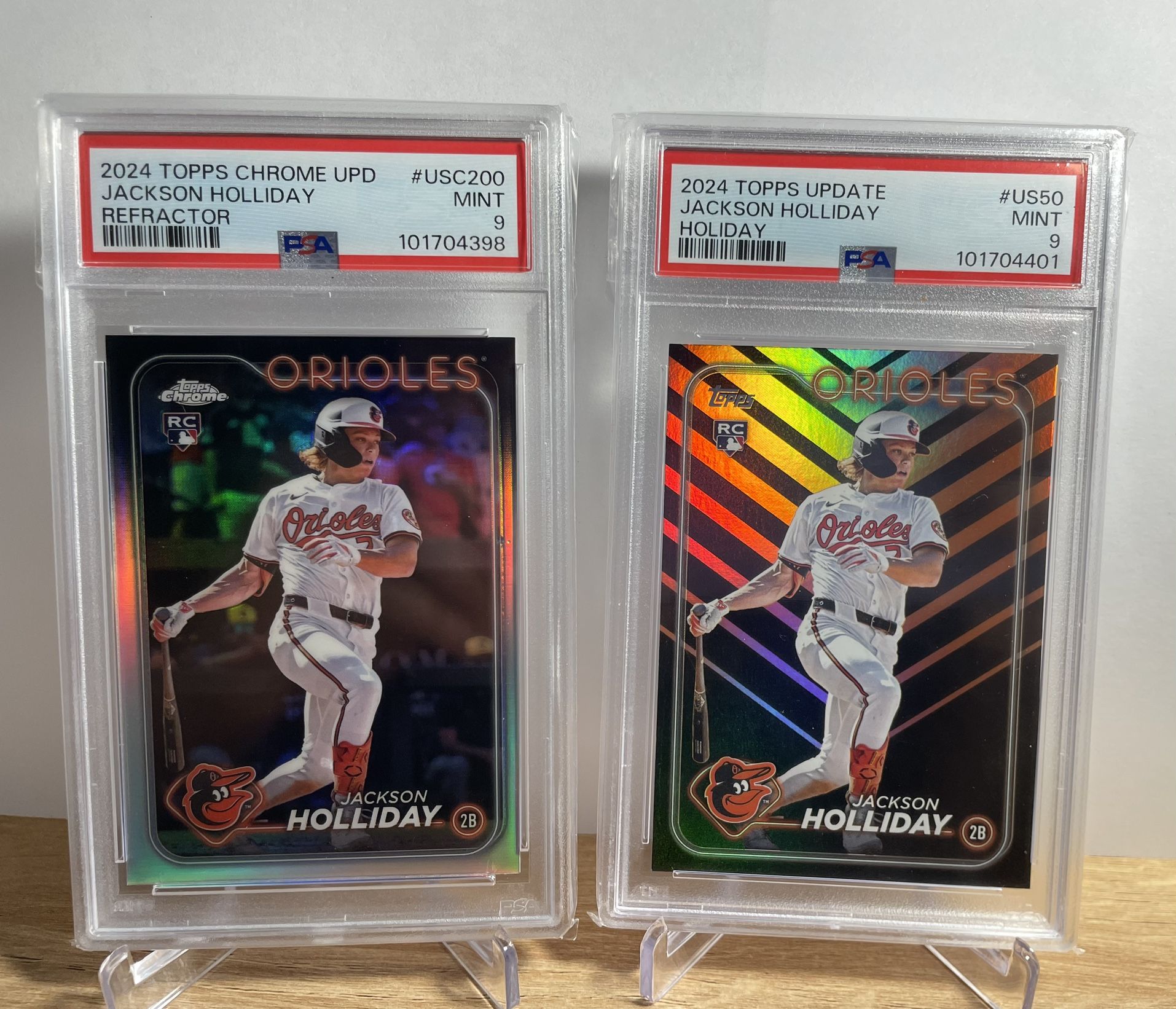 Jackson Holliday / Elly De la Cruz PSA 9 - 2024 Topps 