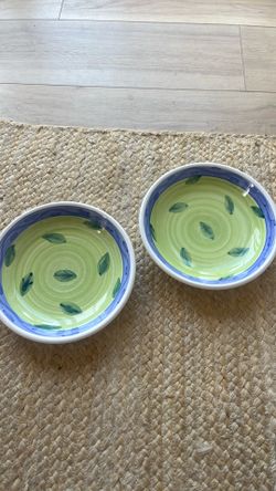 Thick Italian pasta bowls, and other dishes