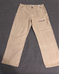 PacSun Baggy Carpenter Pants Beige 36x32