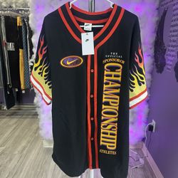 Nike Baseball Jersey Flames 