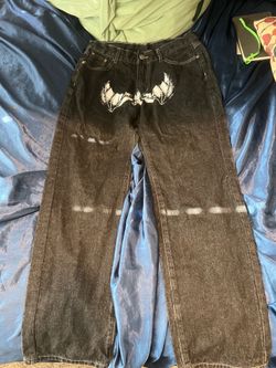Michael Myers Jeans Mens Size 30x30 Black Halloween Y2K Relaxed Leg Denim Pants