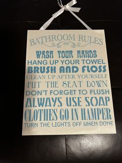 Bathroom Rules