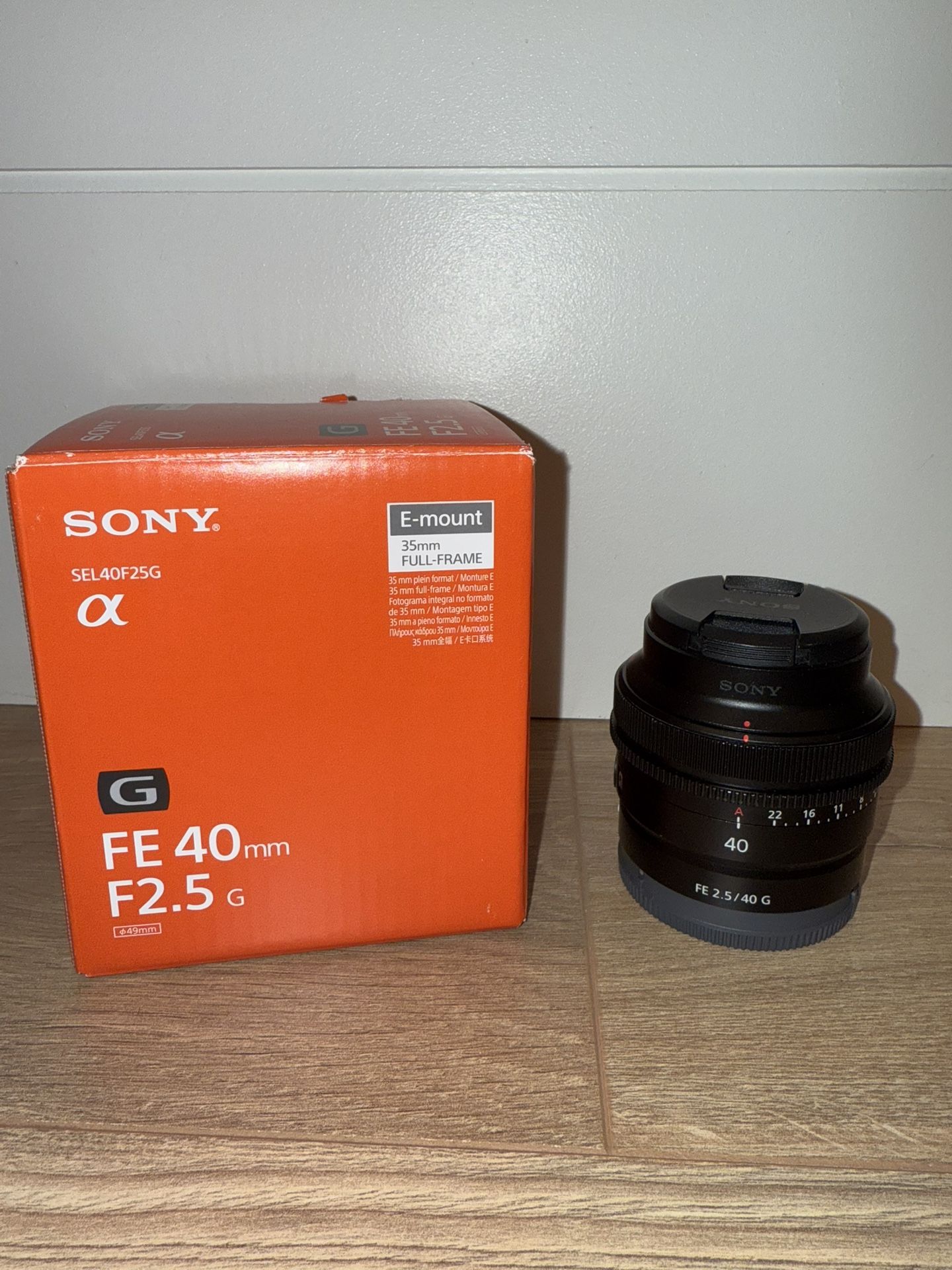 Sony 40mm G F 2.5