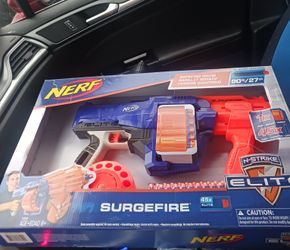 Nerf SurgeFire with 45 Darts NEW IN BOX ROTATING DRUM 90 Feet 