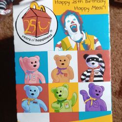 McDonald's 25th Anniversary Beanie Babies Lot