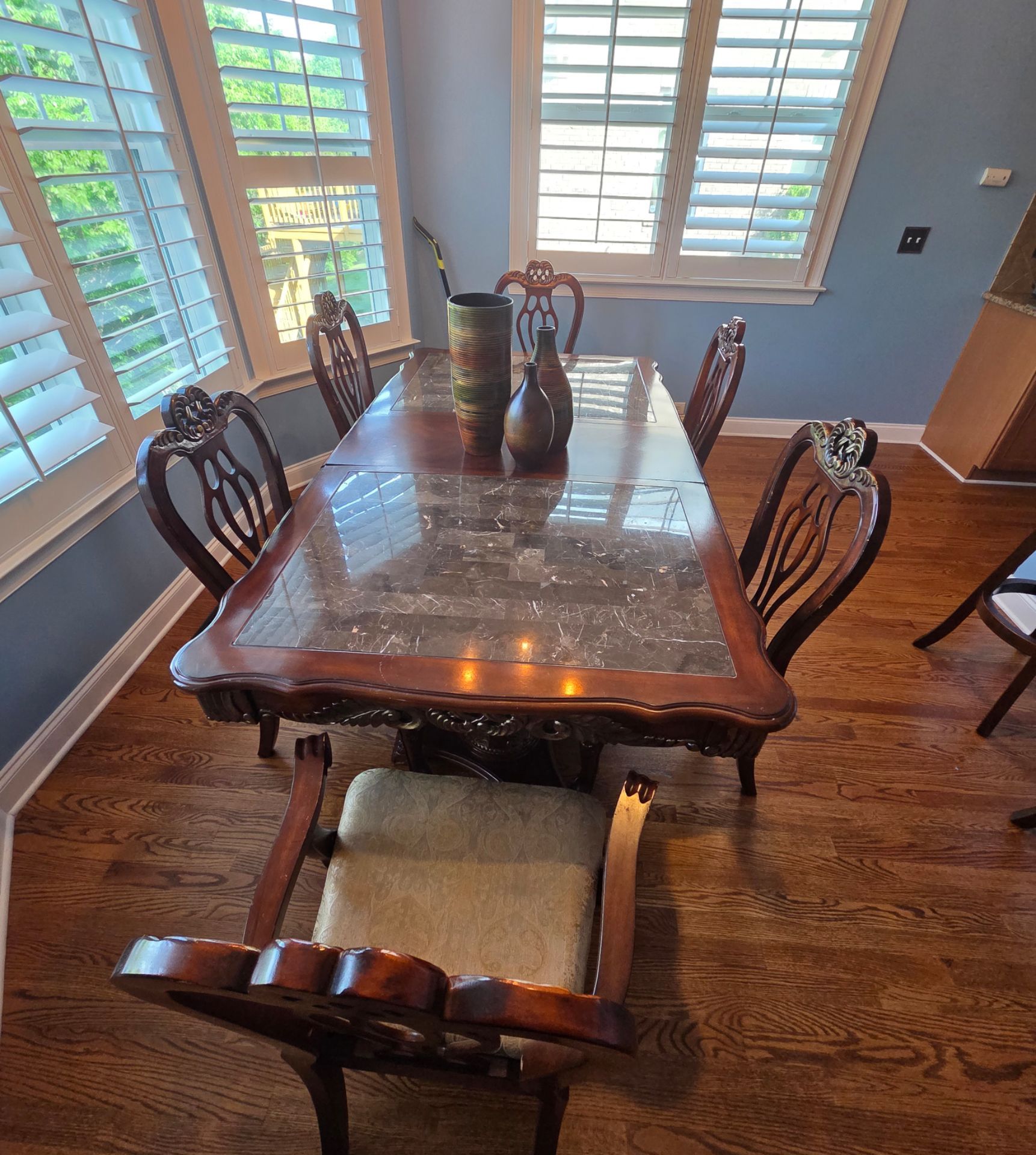 Dining table with chairs