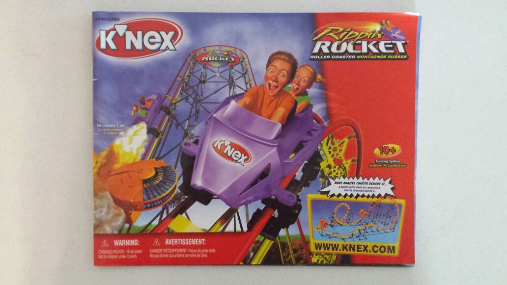 K'Nex Rippin Rocket Roller Coaster 5.5 feet tall 6.5 feet long K'Nex Rippin Rocket Roller Coaster