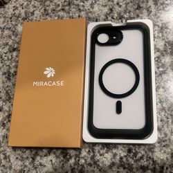 MIRACASE, iPhone 16E &17E case, MagSafe, Black