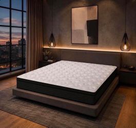 Full Mattress, 10” Hybrid Memory Foam Mattress.