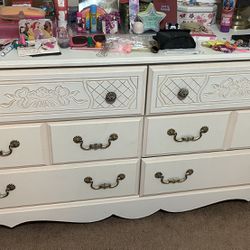 White Antique Dresser