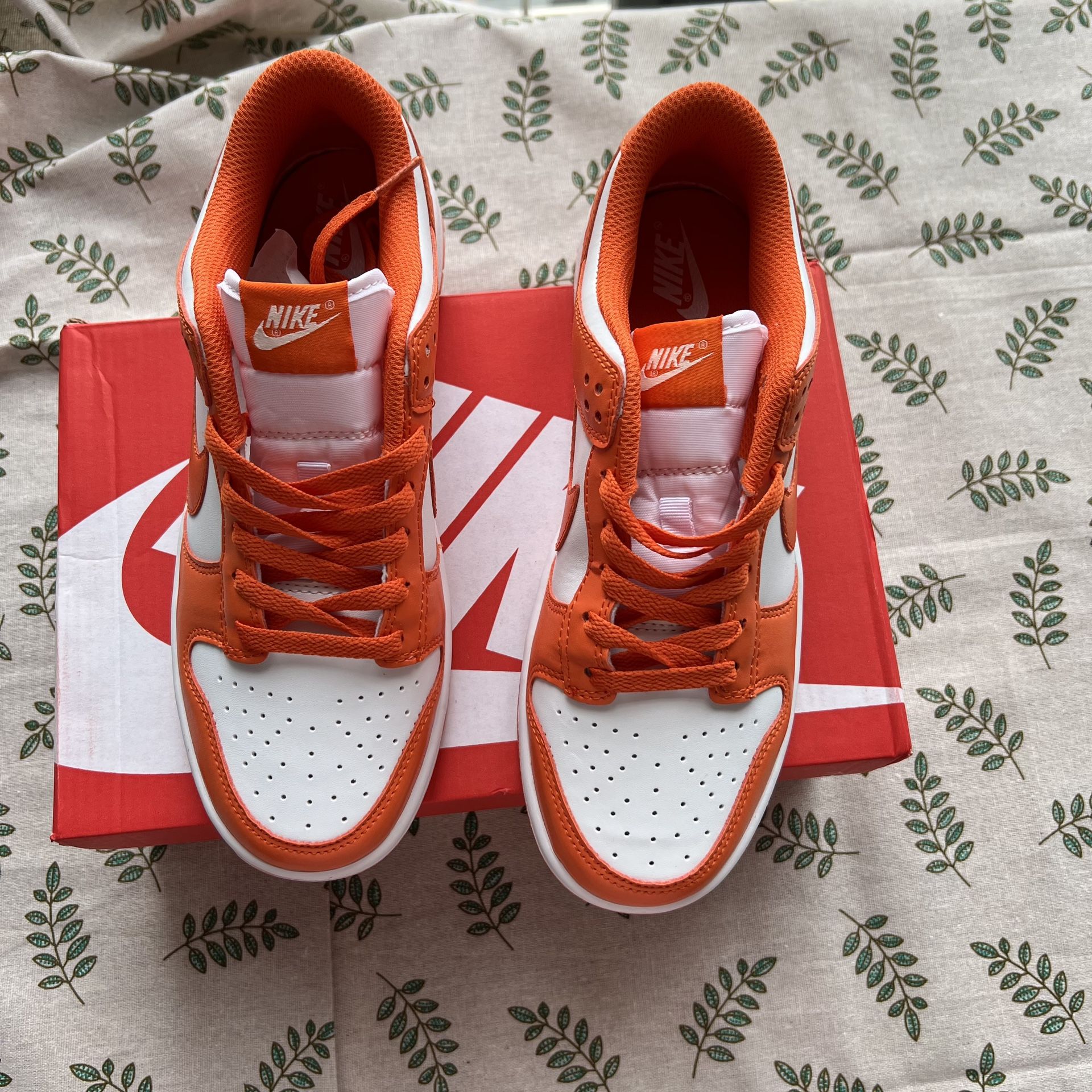 Nike Dunk Low Retro SP Syracuse Mens Orange White Sneakers
