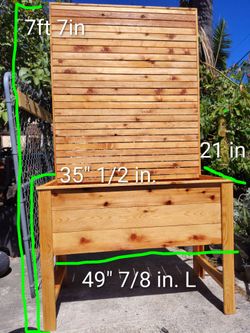 CUSTOM BUILT ELEVATED PLANTER WITH PRIVACY TRELLIS