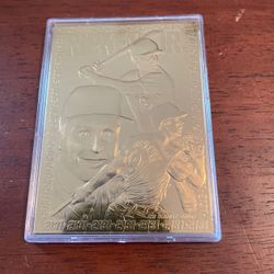 Cal Ripken and Junior 23 karat gold foil card