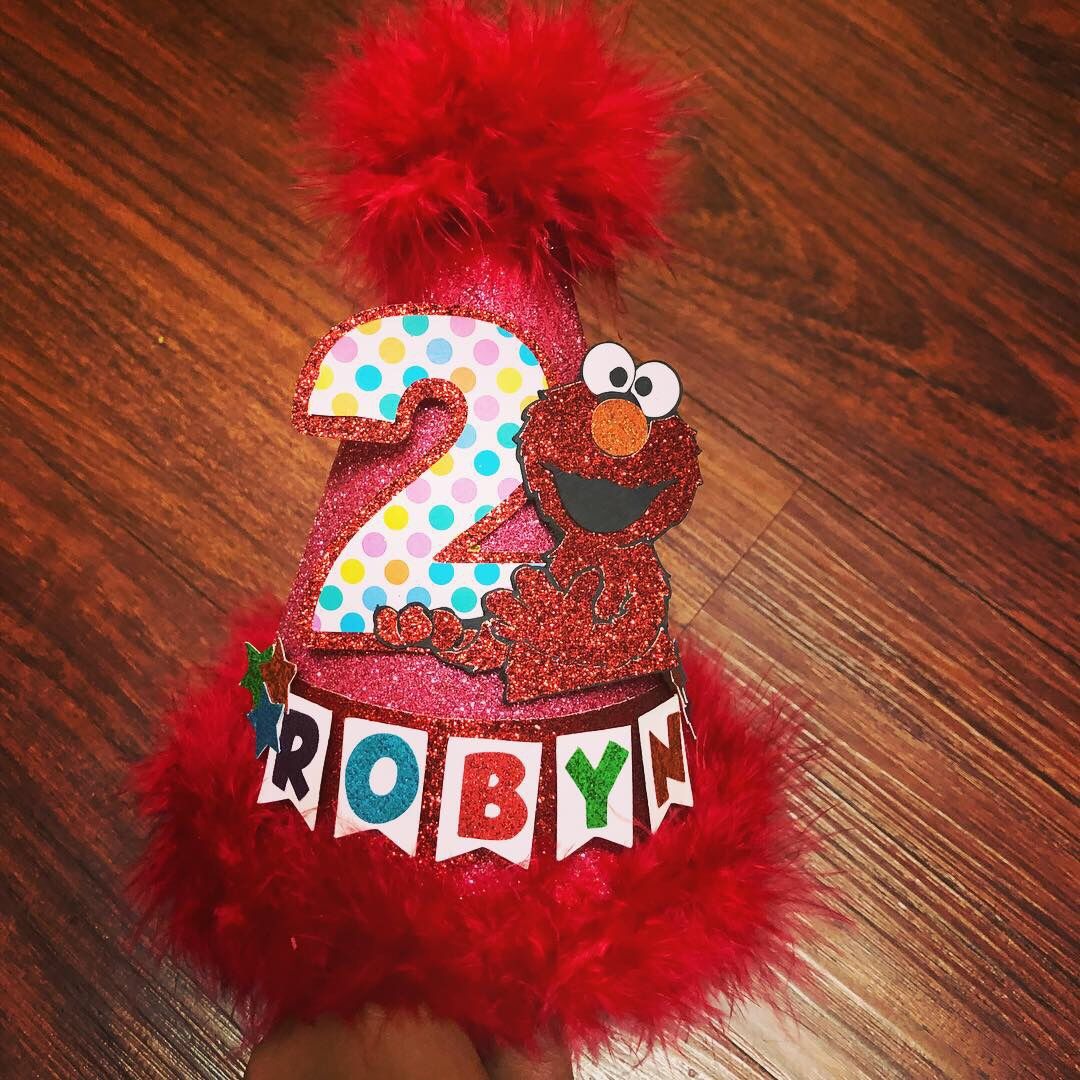 Elmo birthday hat