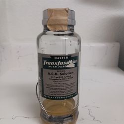 WWII Era Blood IV Bottle (EMPTY)