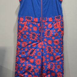 Spiderman Kids Size Small Pants Snow Ski Fleece Bib Overalls Zip Up Insulated