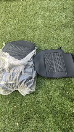 Truck Seat Covers (Black) Leather