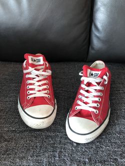 Red converse $45