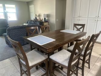 Hi-top table w/6 chairs from Ashley Furniture