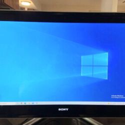 Touchscreen 24" All In One PC Intel Duo Core 8GB RAM 500GB SSD Webcam 1080P LCD Wi-Fi & Bluetooth Wireless Windows 64 Bit OS 