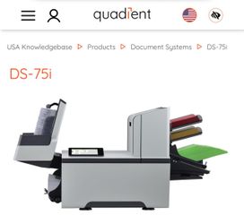Quadient DS-75i Document Folder Inserter