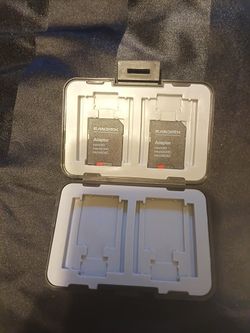 Two 256 GB MicroSDXC Cards With Adapters And Case