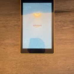Yellow Amazon Fire Tablet 