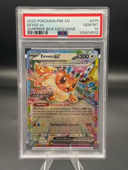 Eevee ex 075/131 Prismatic Surprise Box Exclusive PSA 10