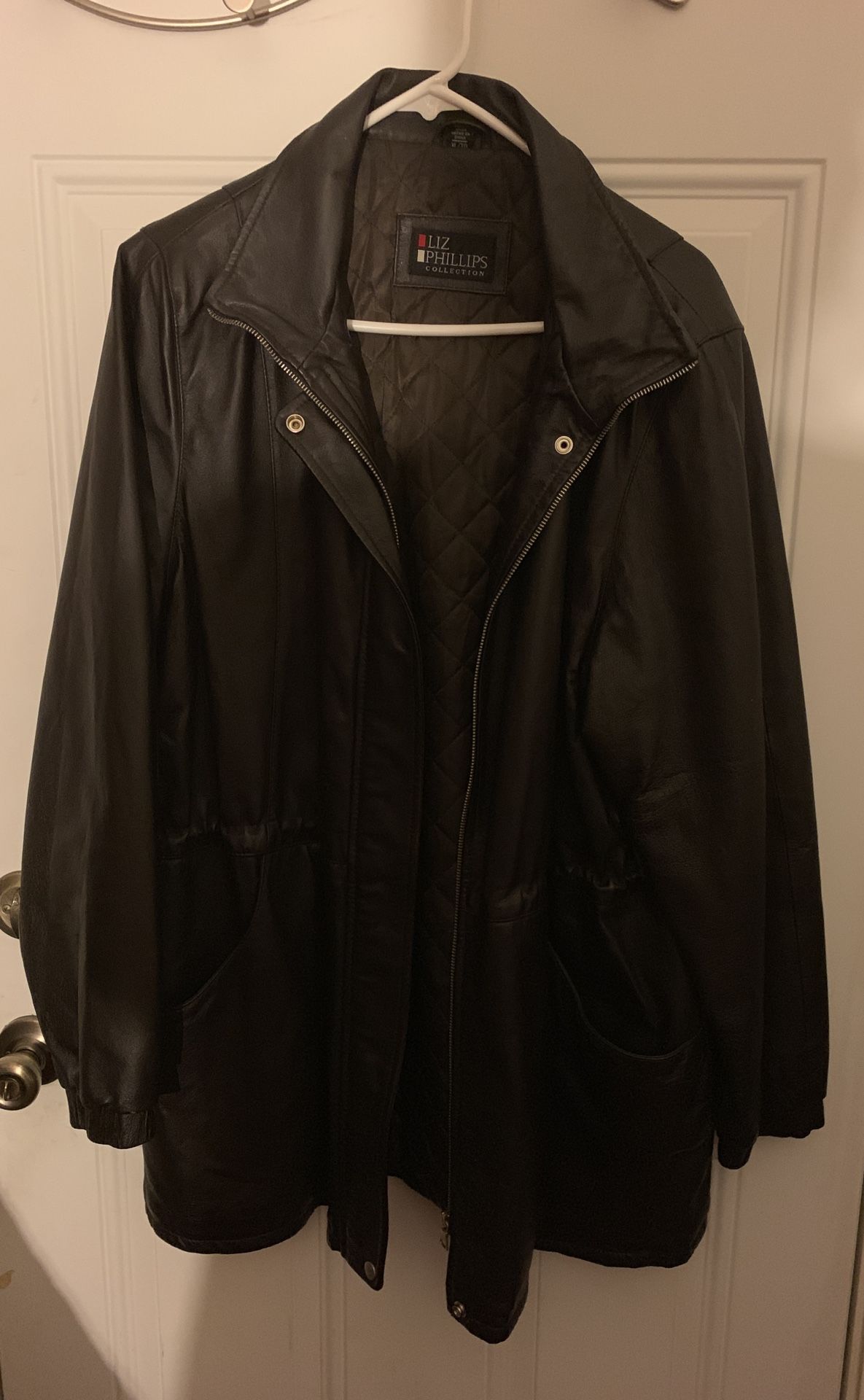 Leather Jacket XL dark brown