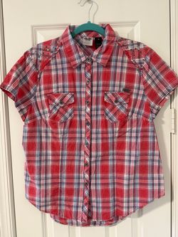 Harley-Davidson Women's Plaid Button-Up Shirt XL