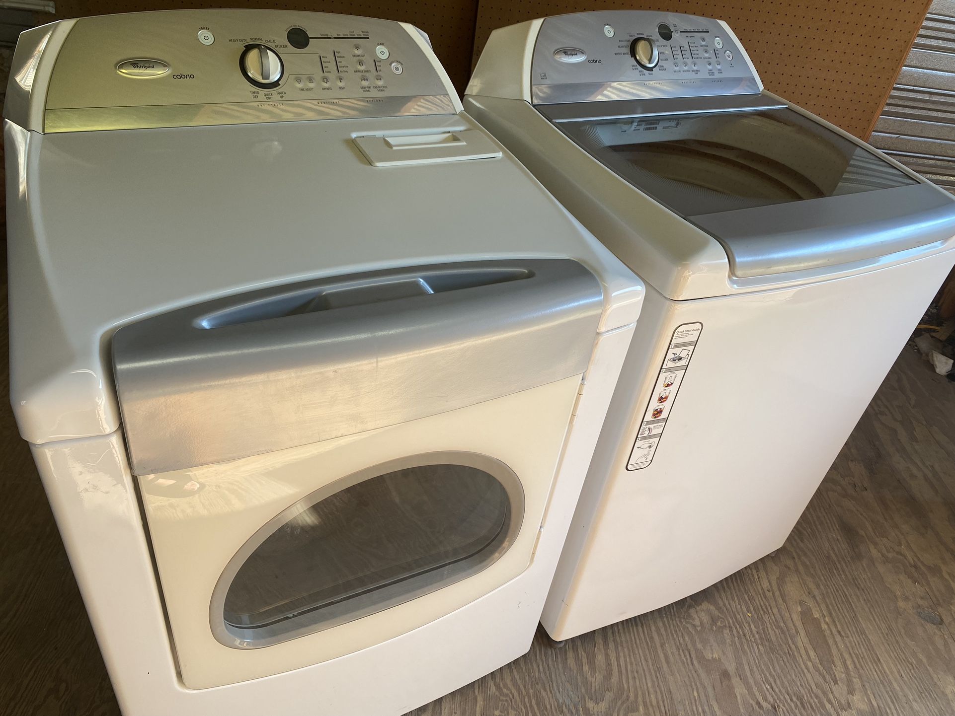 Glass Top Matching Set Washer And Dryer 