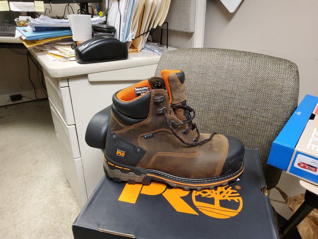 TIMBERLAND PRO COMPOSITE TOED WORK BOOTS AND SOLE INSOLES