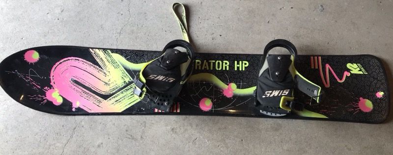 Vintage Rare K2 Gyrator HP Snowboard 152 CM