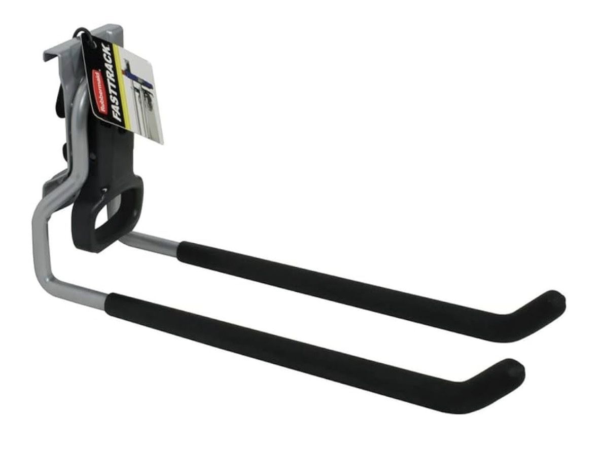 Ihomepark Heavy Duty Garage Storage Utility Hooks for Ladders & Tools, Wall Mount Garage Hanger & Organizer - Tool Holder U Hook with Anti-Slip Coatin