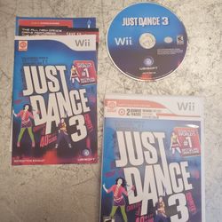 Just Dance 3 for Nintendo wii video game system CIB